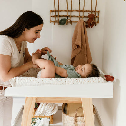 Matelas à langer bébé Flocons Polka Dots - Matelas à langer pour bébé 50x70 cm