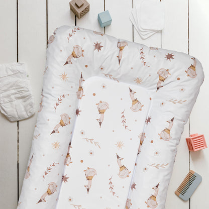 Matelas à langer bébé Flocons Oies - Matelas à langer pour bébé 50x70 cm
