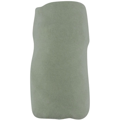 Lot de 2 draps-housse en coton 60x120 cm - Blanc/Vert Amande - BB Malin