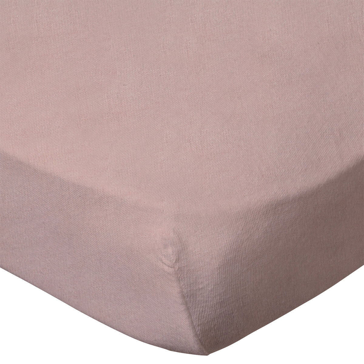Lot de 2 draps housse en coton 70x140 cm - Blanc/Rose - BB Malin
