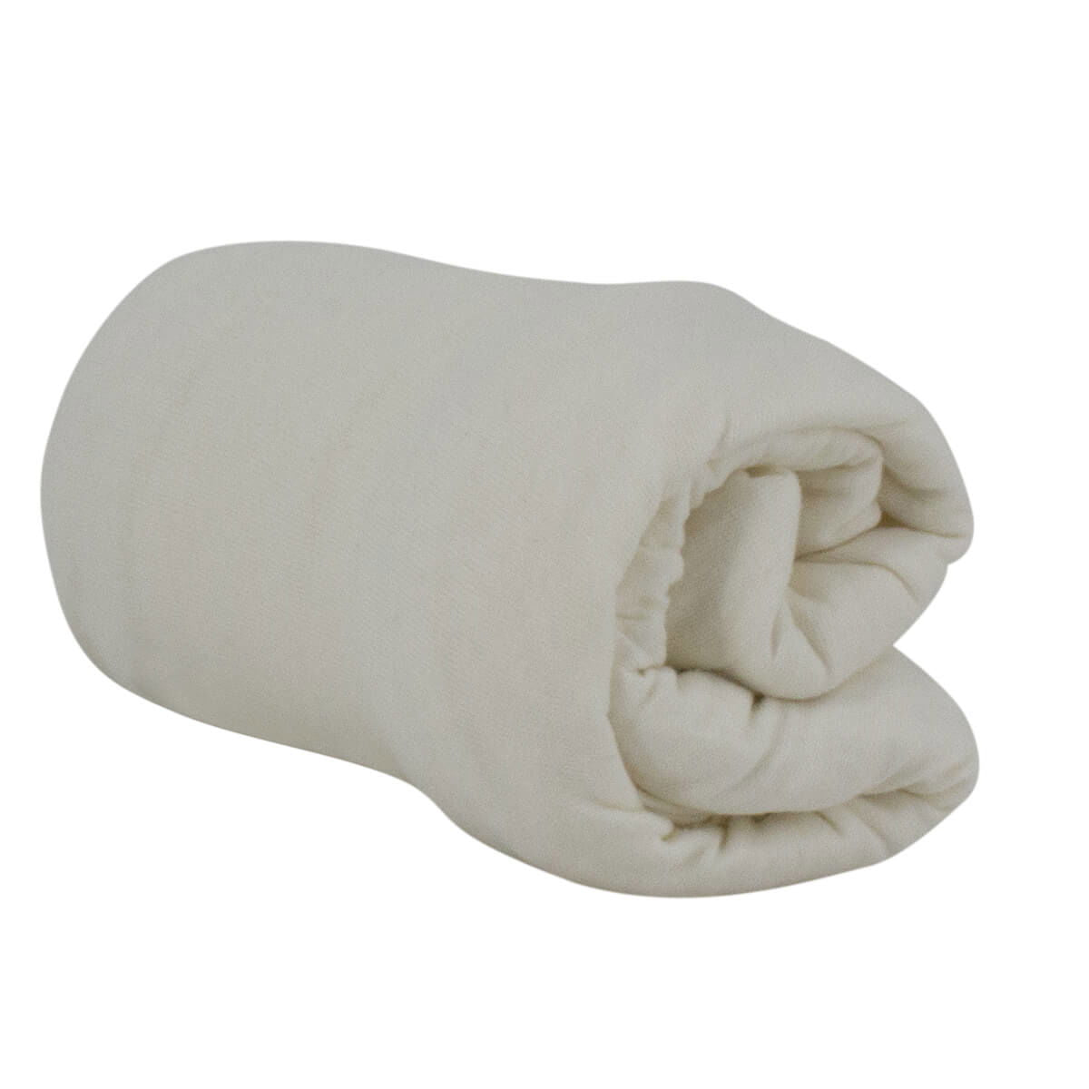 Lot de 2 draps housses en coton 70x140 cm - Blanc + écru - 