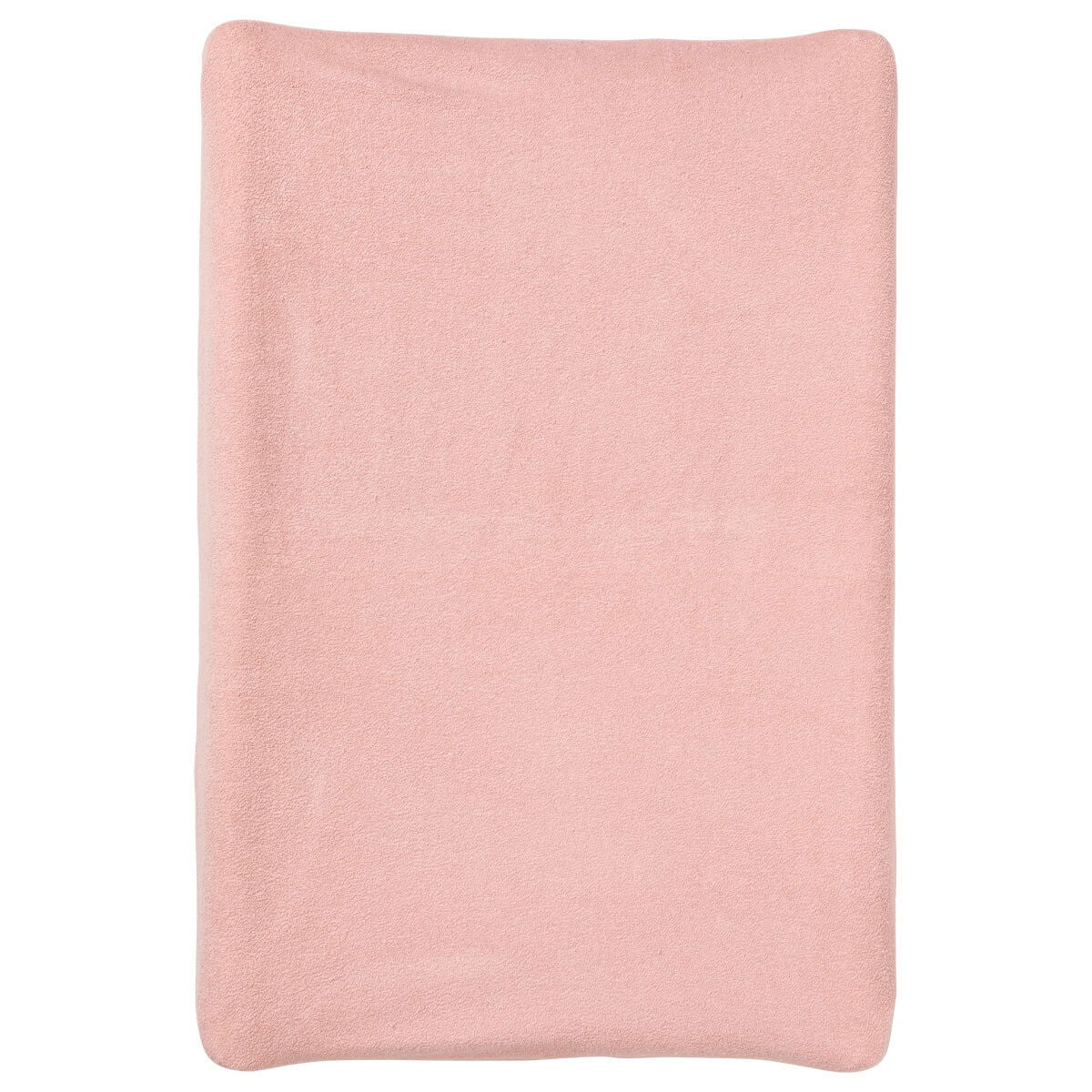 Lot de 2 housses de matelas à langer en éponge 50x70 cm - Blanc + Rose - 