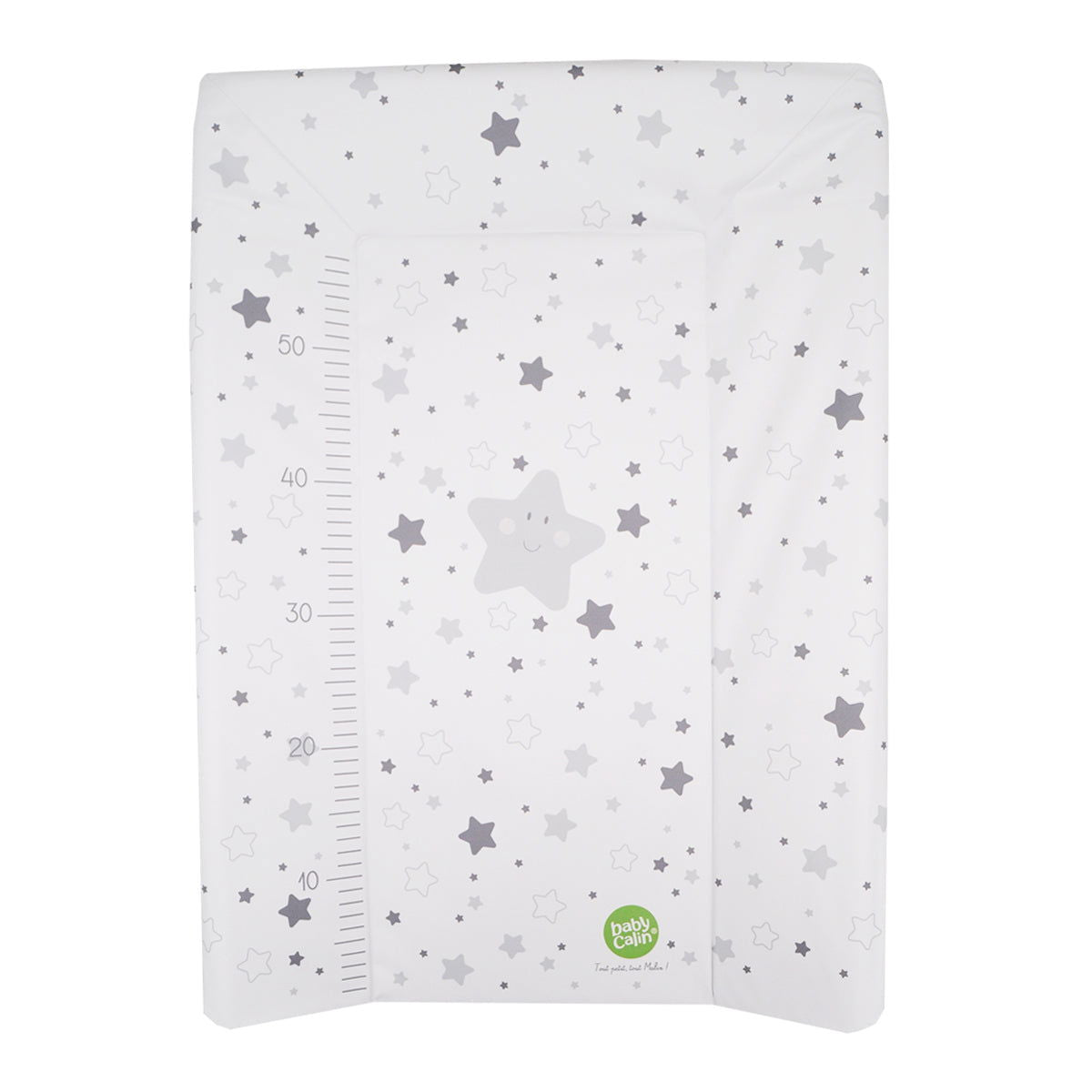 Matelas à langer Luxe 50x70 cm Etoiles grises + toise - Babycalin