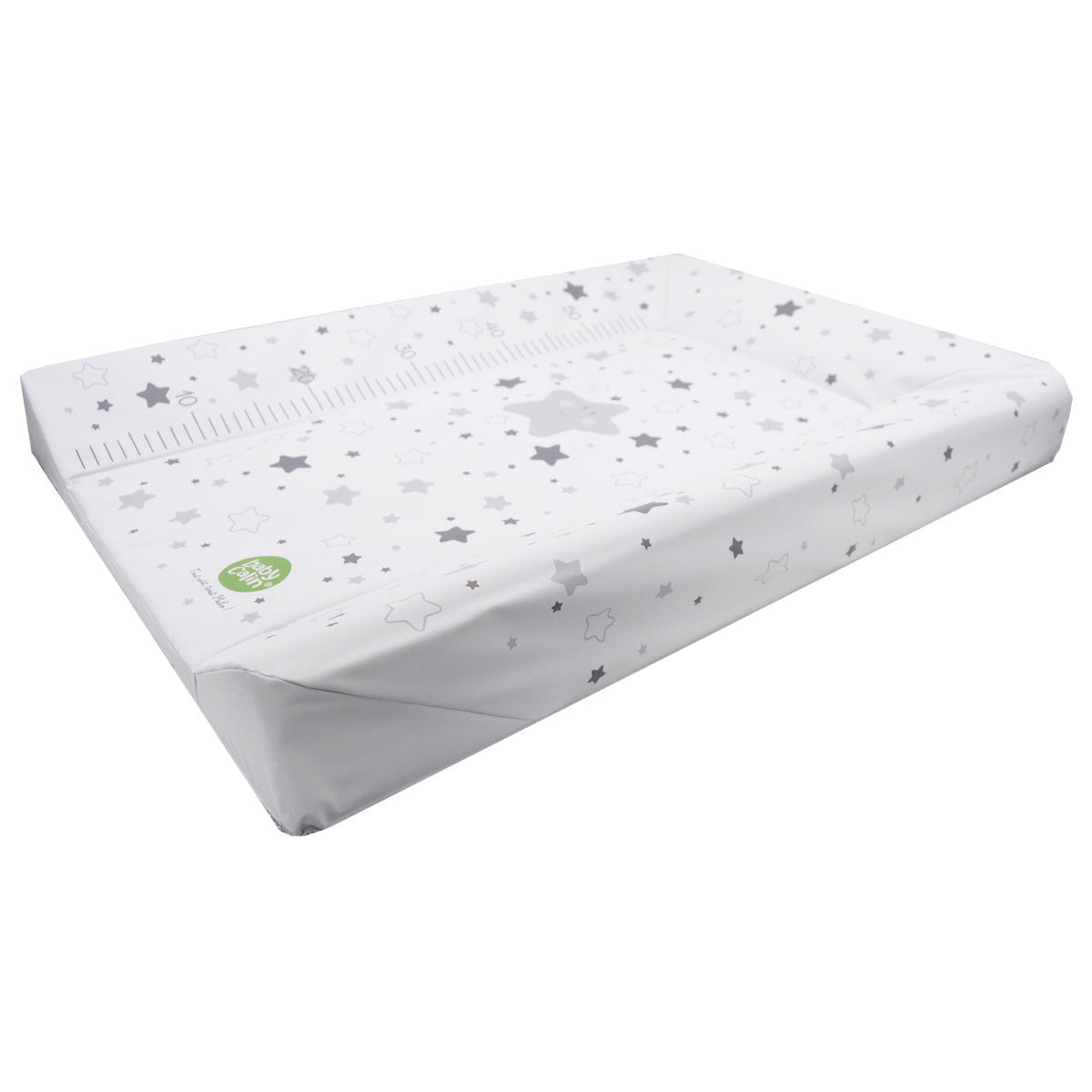 Matelas à langer Luxe 50x70 cm Etoiles grises + toise - 