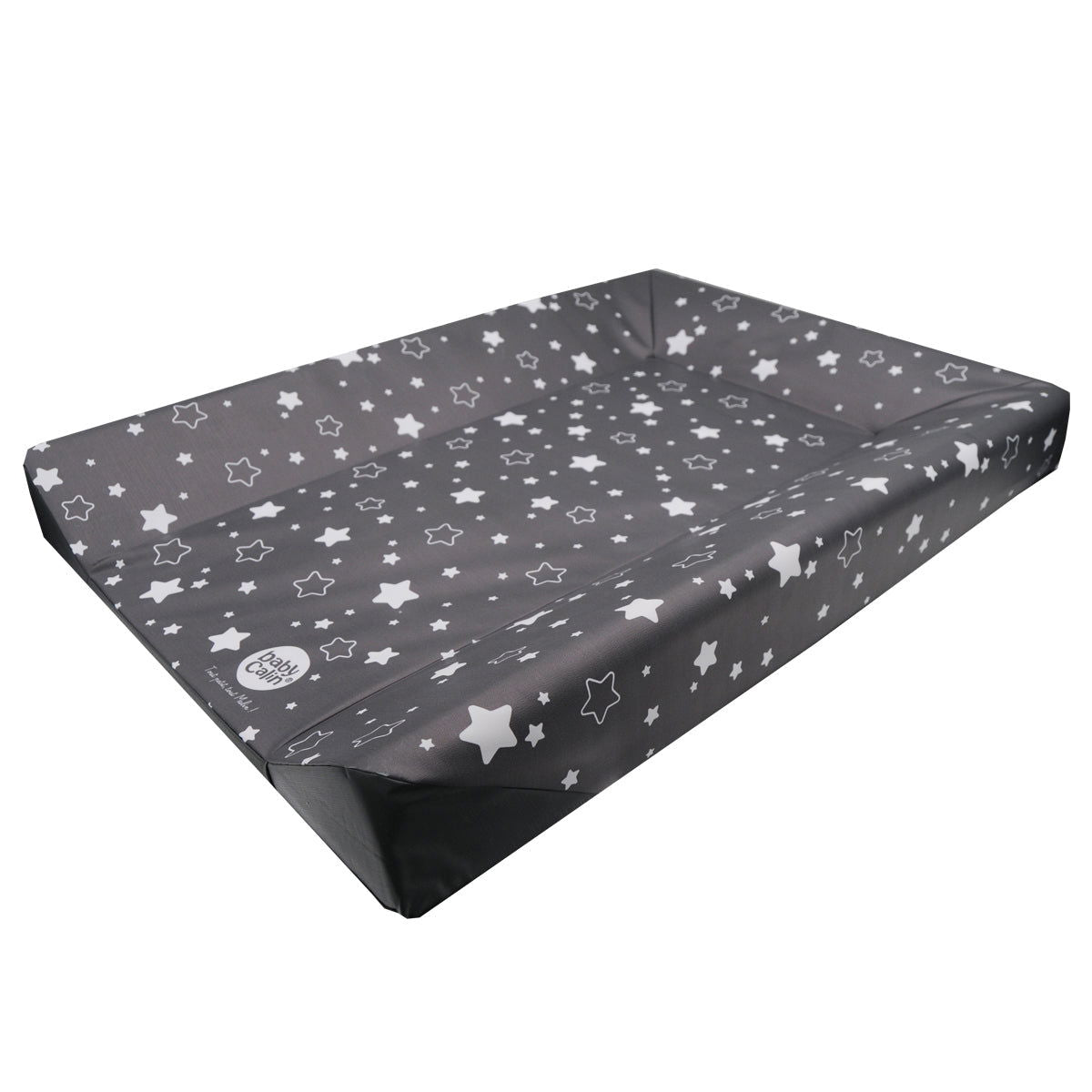 Matelas à langer Luxe 50x70 cm Gris anthracite étoilé + toise - 