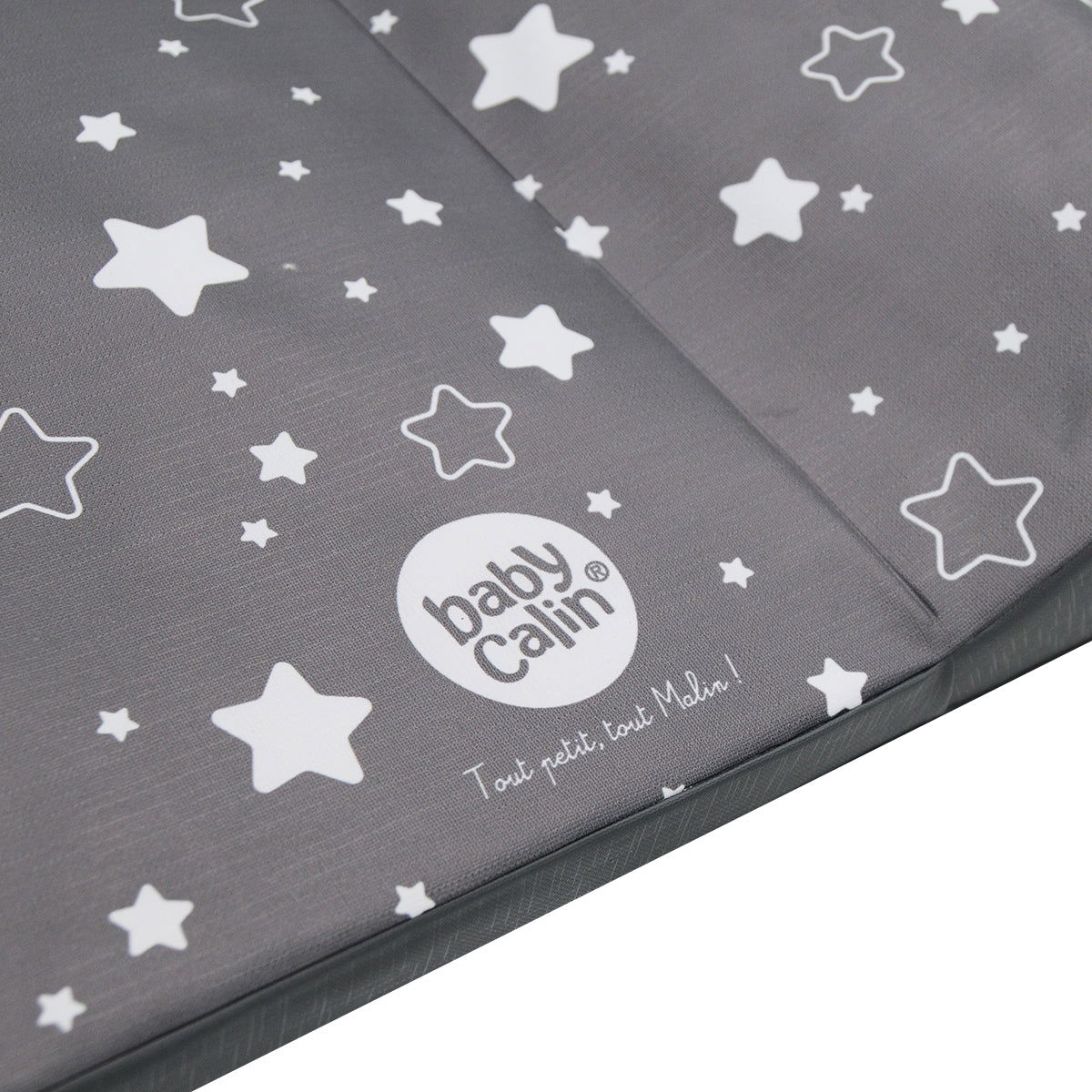 Matelas à langer Luxe 50x70 cm Gris anthracite étoilé + toise - 