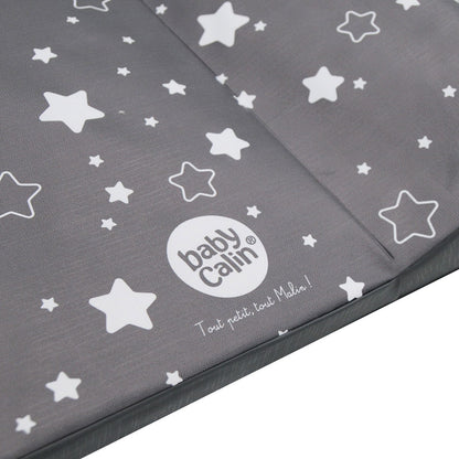 Matelas à langer Luxe 50x70 cm Gris anthracite étoilé + toise - 