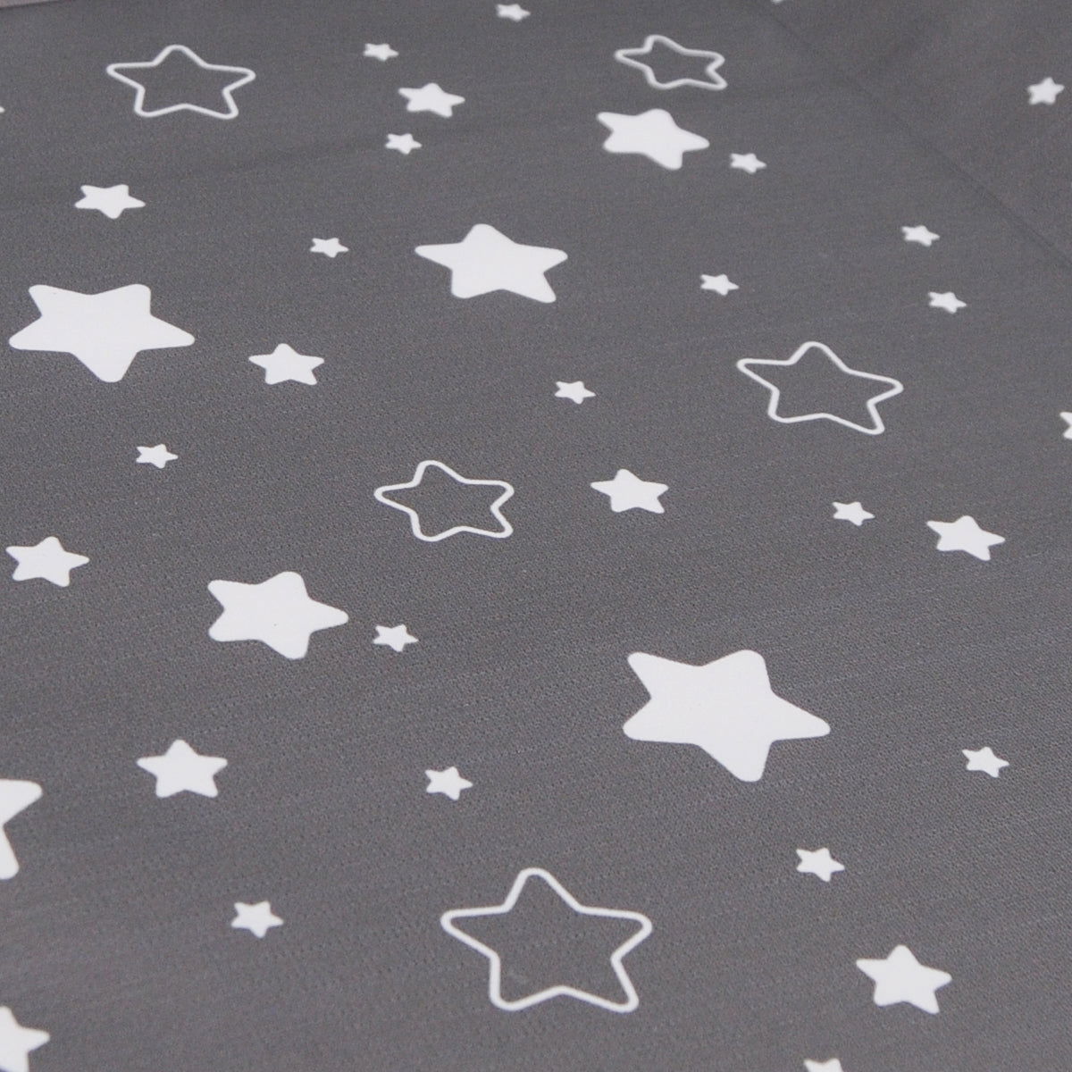 Matelas à langer Luxe 50x70 cm Gris anthracite étoilé + toise - 