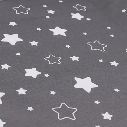Matelas à langer Luxe 50x70 cm Gris anthracite étoilé + toise - 