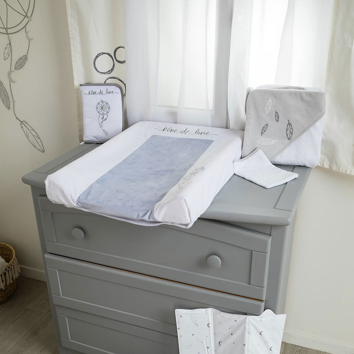 Matelas à langer Luxe + housse 50x70 cm - Attrape Rêve - 