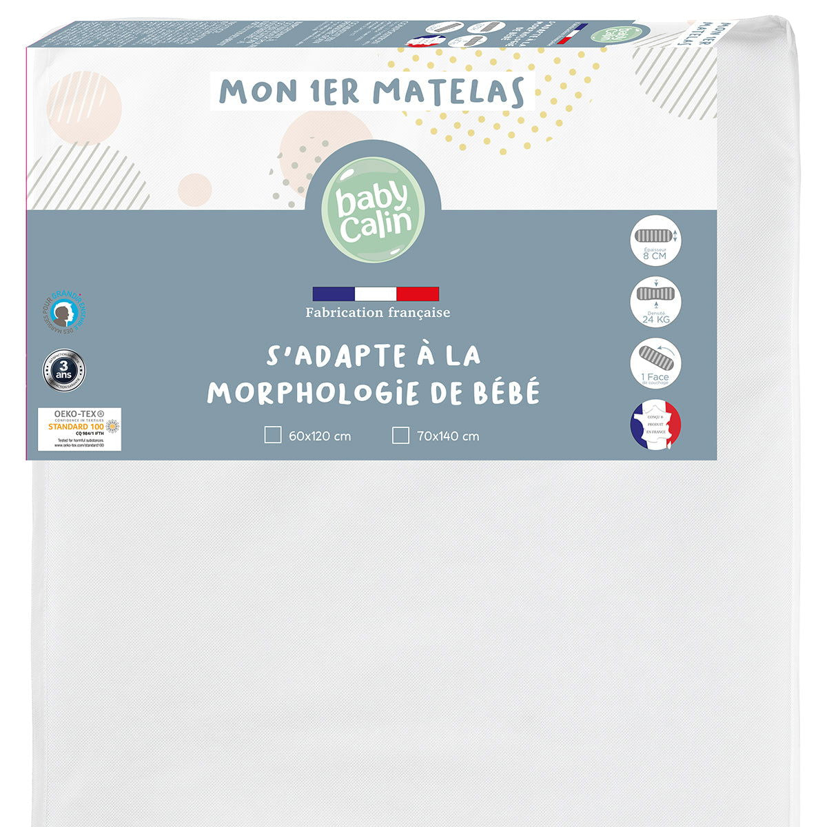Matelas bébé Mon 1er Matelas – 60x120 cm - 