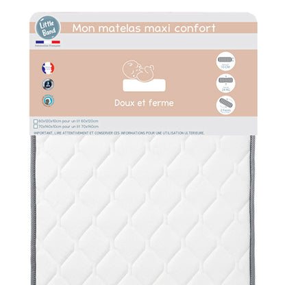 Matelas lit Maxi Confort 24kg/m3 - 60 x120 cm - BB Malin