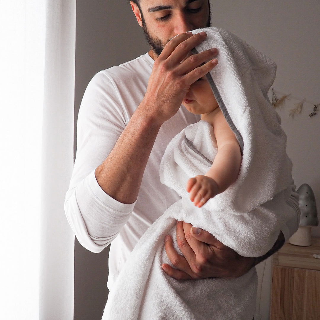 Maxi cape de bain 100x100 cm Bébé d'amour - 