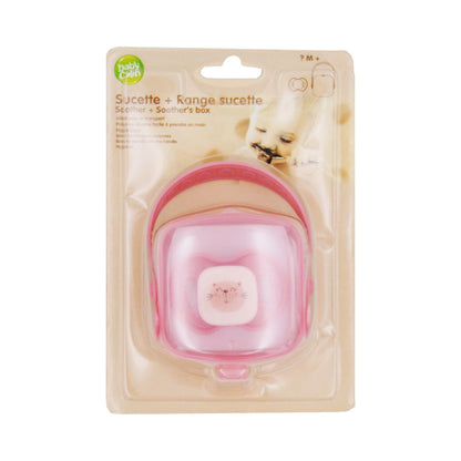 Sucette + range-sucette Chat rose - 